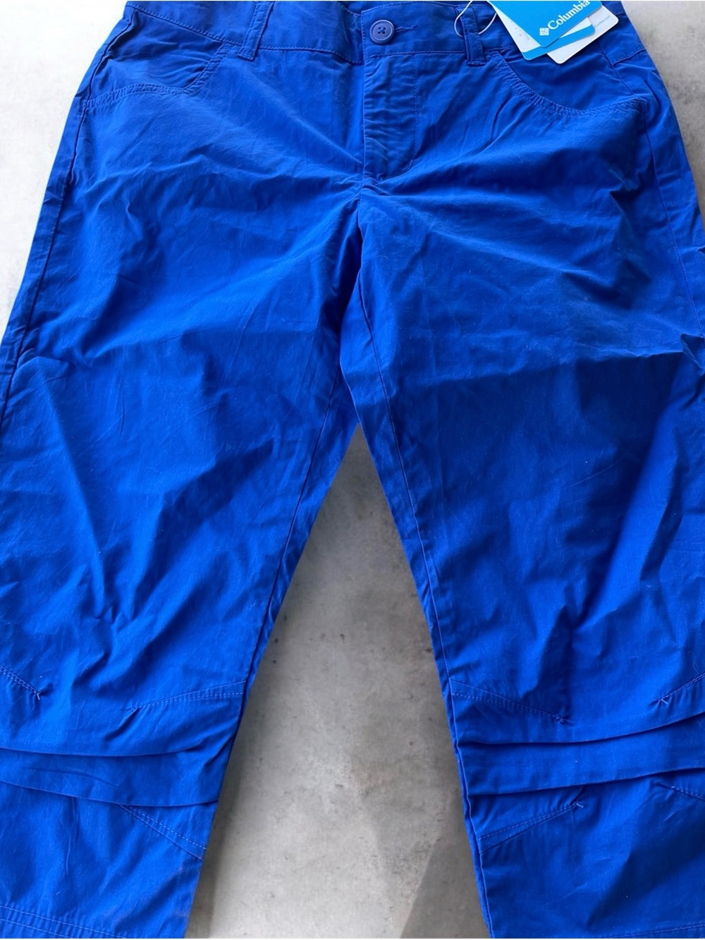 Columbia Quail Hollow Bright Royal Blue Hiking  Capri Pants